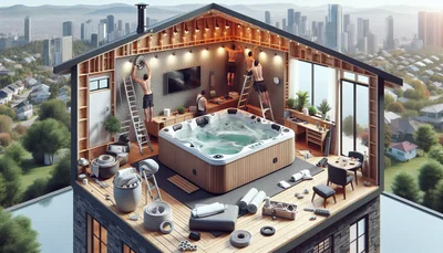 Comment installer une baignoire balnéo chez soi en 2026 : guide complet - AI generated illustration