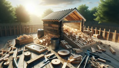 Comment construire un composteur bois : guide complet 2026 - AI generated illustration