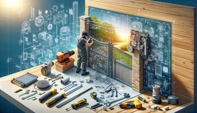 Installer une motorisation de portail : guide complet et prix 2026 - AI generated illustration
